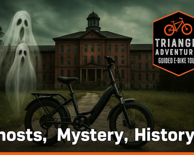 Ghost & Mystery Guided E-Bike Tour in Raleigh