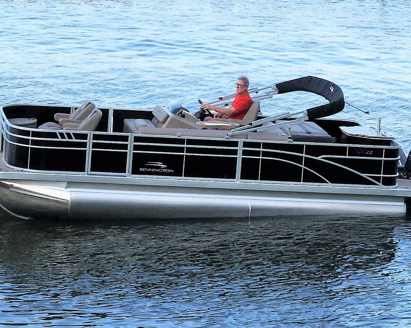 Fishing Tritoon Boat Rental on Grand Lake