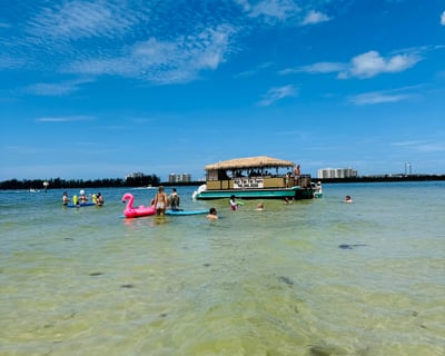 Siesta Key Tiki Boat Tour with Music & Drinks