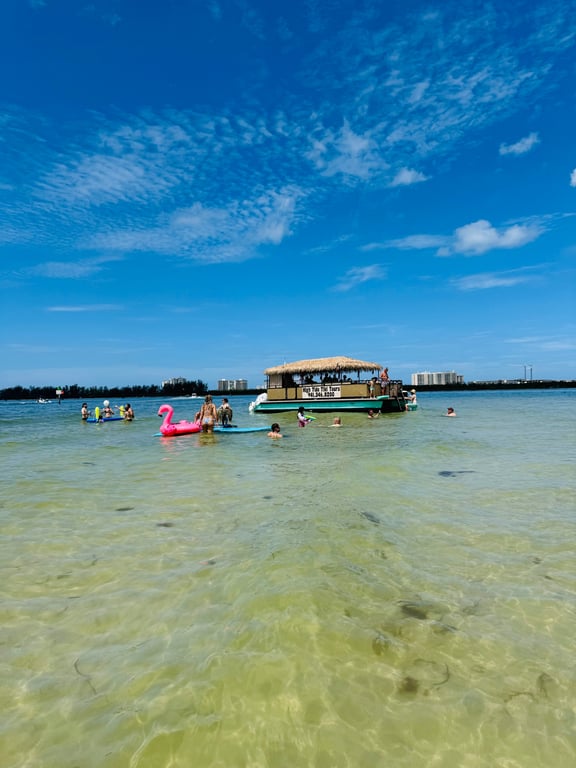 Siesta Key Tiki Boat Tour with Music & Drinks