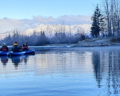 Guided Winter Kayaking Tour in Palmer