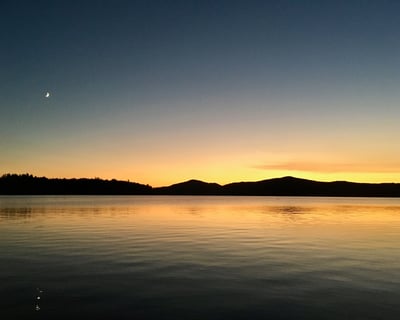 Sunset Canoe Tour on Lower Saranac Lake