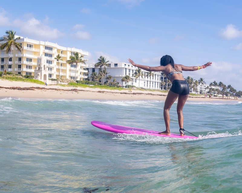 Private Surf Lesson in Palm Beach with Lifeguard Instructor