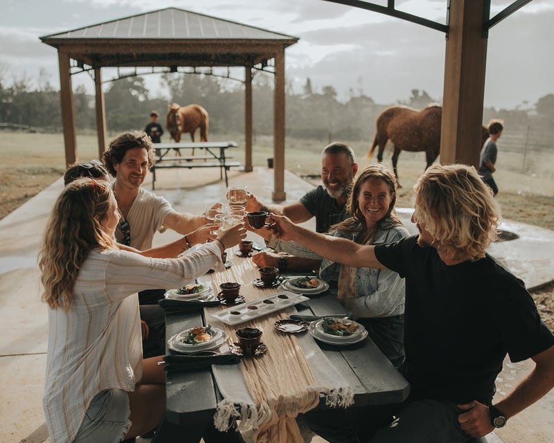 Afternoon Tea on a Vanilla Farm & Horse Ranch in Makawao
