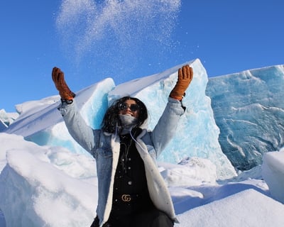 Winter Glacier Exploration