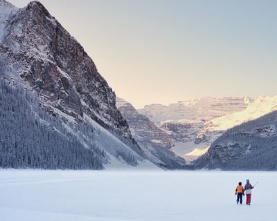 Guided Winter Day Tour to Lake Louise & Johnston Canyon