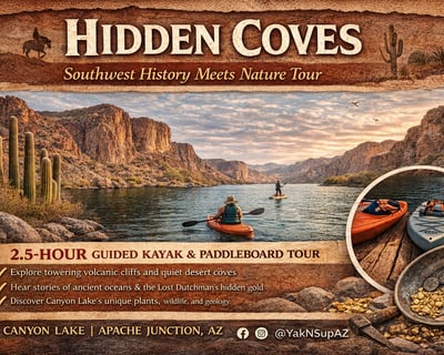 Guided Kayak & Paddleboard Tour on Canyon Lake
