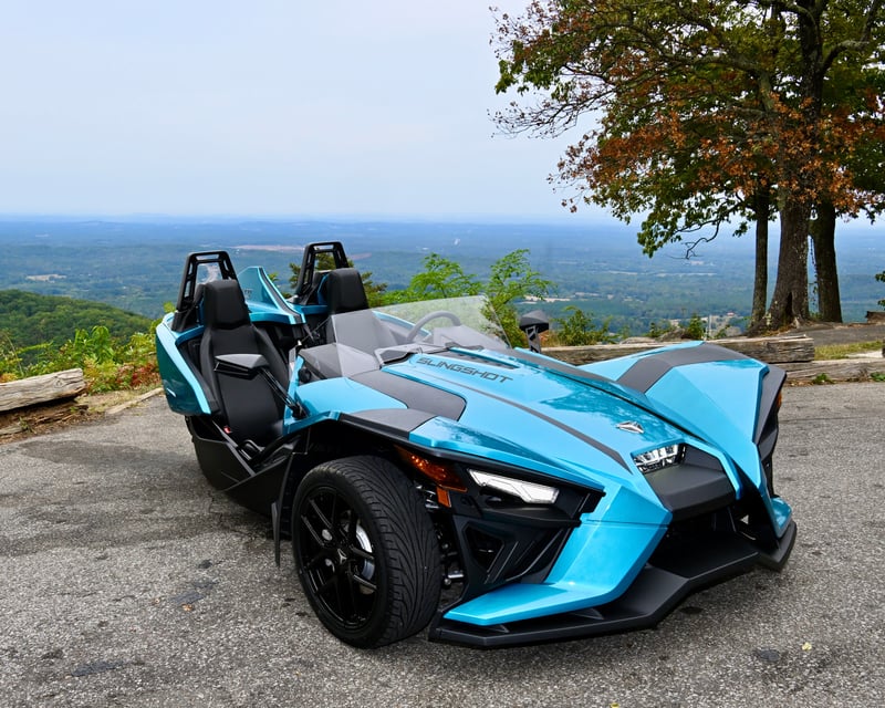 Automatic Polaris Slingshot Rental in Blue Ridge, GA