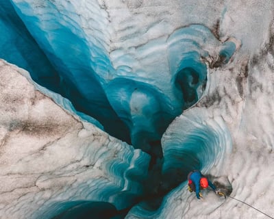 Ice Climbing & Helicopter Tour on Knik Glacier
