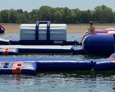 8-Hour Inflatable Water Park Admission in Mauston