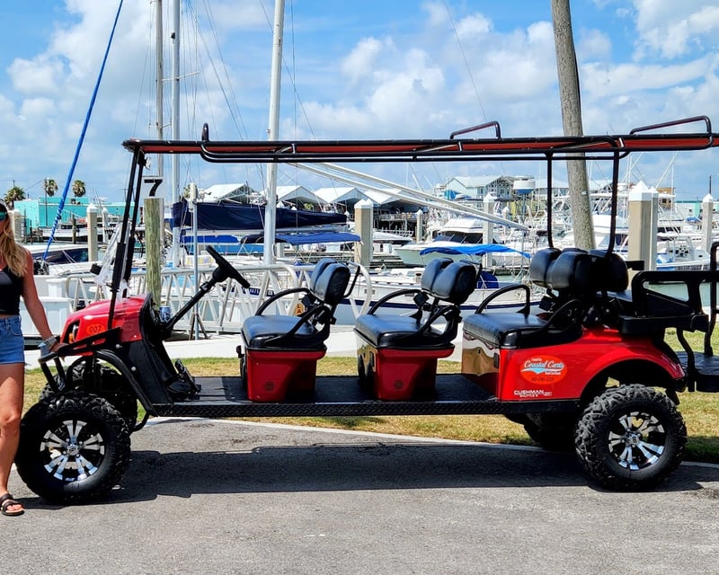 Port Aransas 8-Passenger Golf Cart Rental