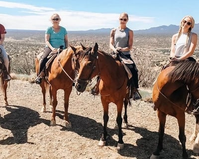 Guided Hilltop Horseback Ride in Los Cerrillos