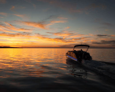 Sunset Pontoon Cruise on Flathead Lake