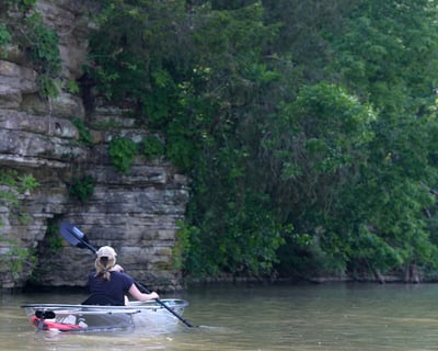 Guided Clear Kayak Tour of Old Hickory Lake