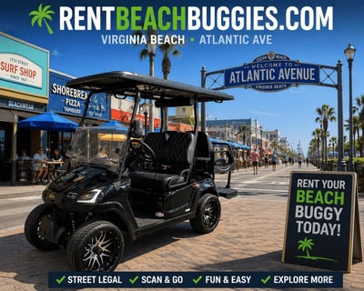 4-Seat Golf Cart Rental in Virginia Beach