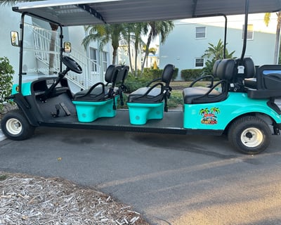 Explore Anna Maria Island by 8-Passenger Golf Cart