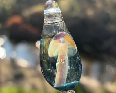 Glass Mushroom Necklace Class in Boone