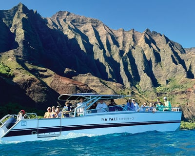 Nā Pali Coast 4.5-Hour Power Catamaran Tour