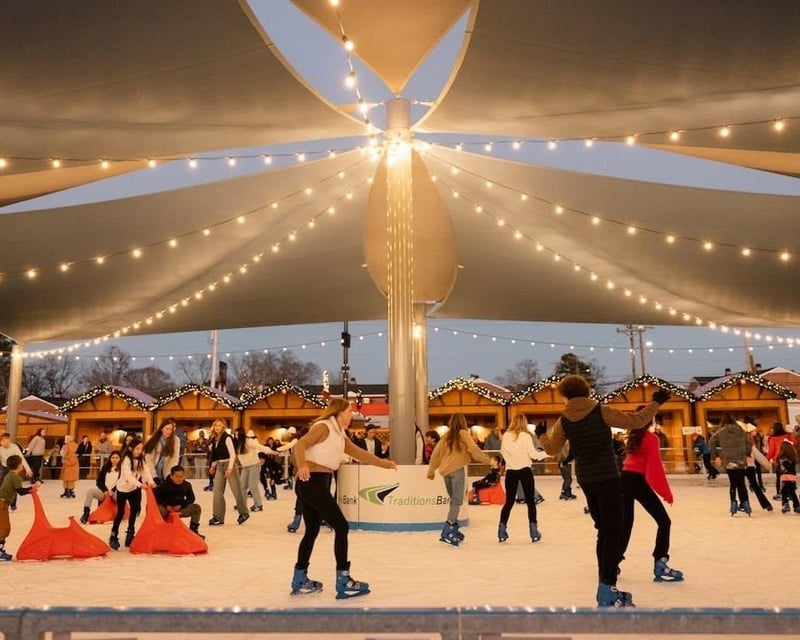 Outdoor Ice Skating at Cullman Christkindlmarkt