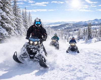 Beginner Guided Snowmobile Adventure In Steamboat Springs