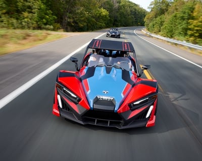 Canvas-Top Polaris Slingshot Rental in Lahaina