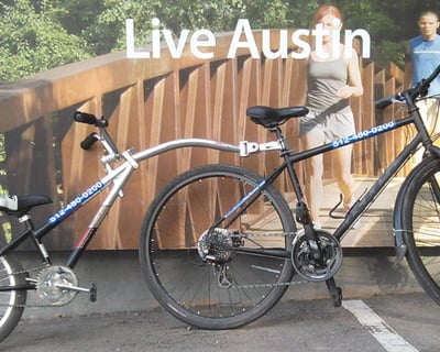 Hybrid Bike Tag-A-Long Rental