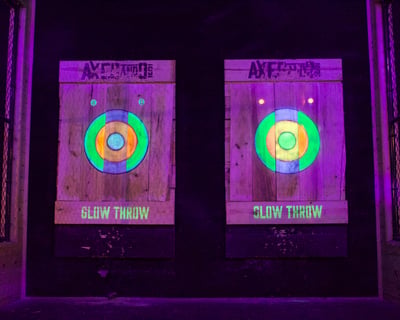 Glow-in-the-Dark Axe Throwing in Sterling