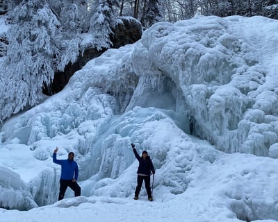 Frozen Waterfall Hike in Chugach State Park