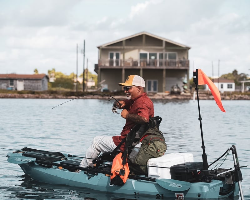Morning Motorized Fishing Kayak Rental in Corpus Christi