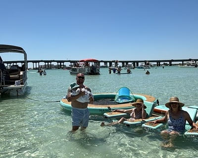Crab Island Private Pontoon Charter From Destin