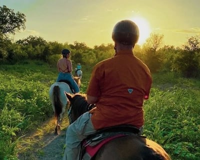 Austin Sunset Guided Horseback Riding Lesson