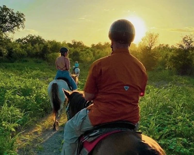 Austin Sunset Guided Horseback Riding Lesson