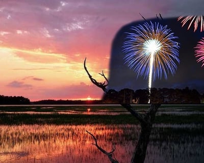 Sunset & Fireworks Cruise in Hilton Head