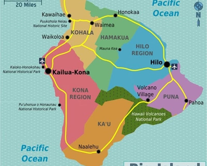 Big Island Circle Tour from Kona with Volcano & Waterfalls