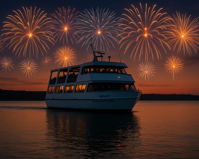 See Fireworks on a Dinner Cruise in Hilton Head