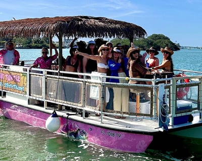 Bachelorette Tiki Boat Charter in St. Petersburg