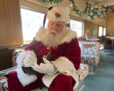 North Pole Express Train Ride in Romney