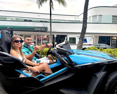 Open-Air Polaris Slingshot Rental in Miami