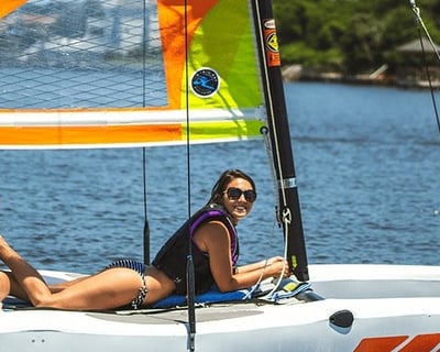 1-Hour Hobie Wave Sailing Rental in Key Biscayne