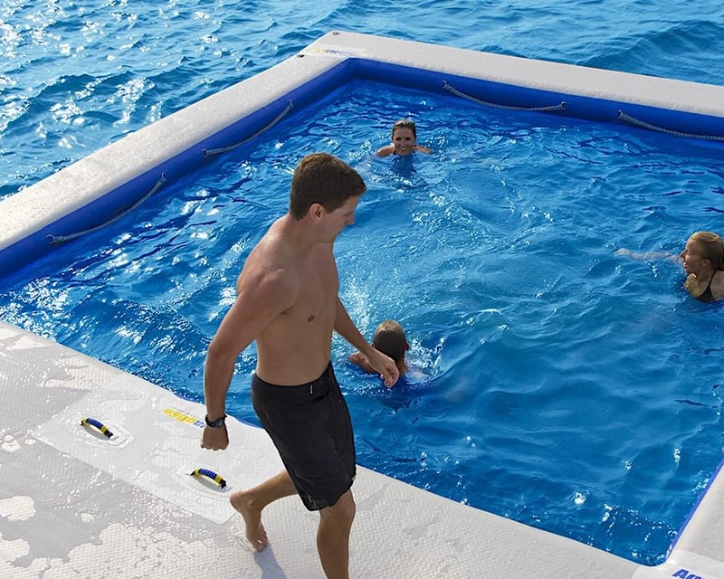 14'x14' Water Toy Pool Rental in Miami Beach