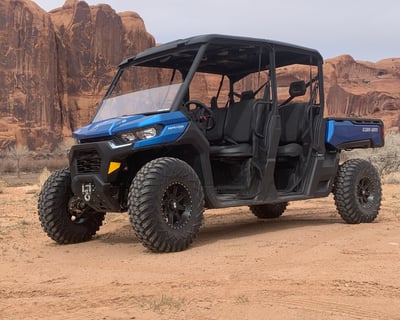 6-Seat Defender Max Rental in Moab