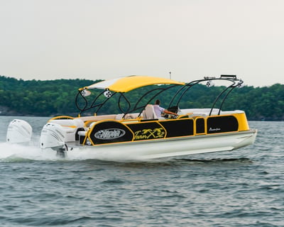 Captained Powertoon Rental on Lake Austin with Fuel