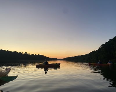 Sunset & Moonlight Guided Paddle on Saxapahaw Lake