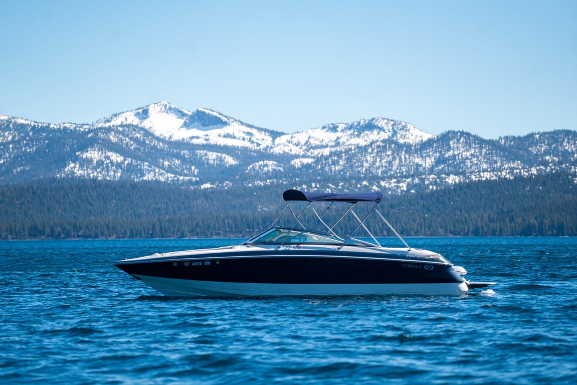 Lake Tahoe 24-Foot Cobalt Boat Rental