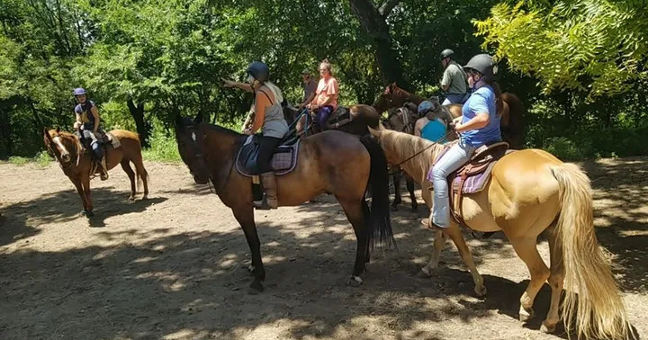 Guided Trail Ride Along North Canadian River
