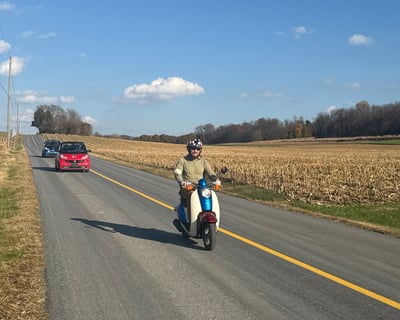 Guided Country Roads Scooter Tour in Strasburg