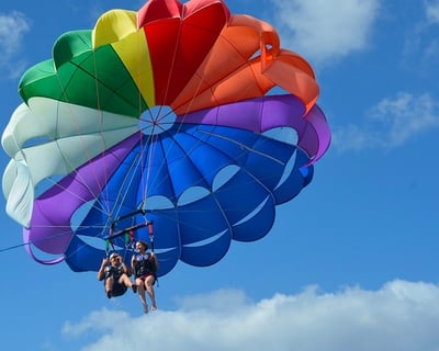 600' Parasailing Flight in Mackinaw City