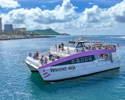 Waikiki Friday Night Fireworks Cruise on Wahine Koa