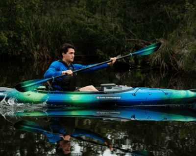 Paddle a Solo Kayak Rental at North Park Lake