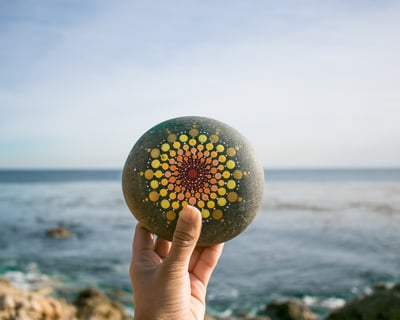 Guided Mandala Stone Painting Class In Rancho Palos Verdes